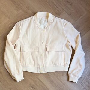 Women's Cream Bomber Jacket